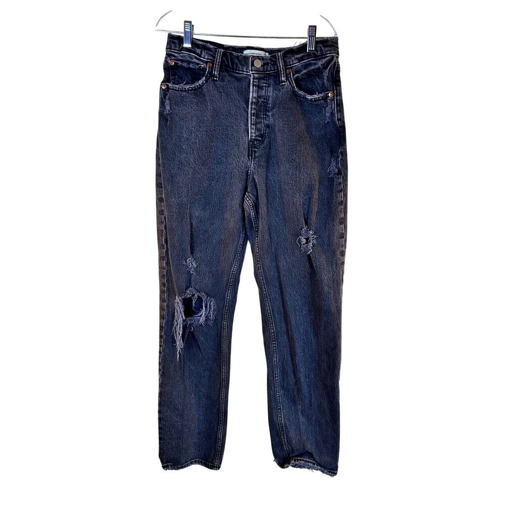 ABERCROMBIE & FITCH Women’s “The Dad High Rise” Button Fly Jeans / Size: 28-6R